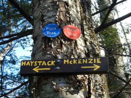 The junction for Haystack and McKenzie